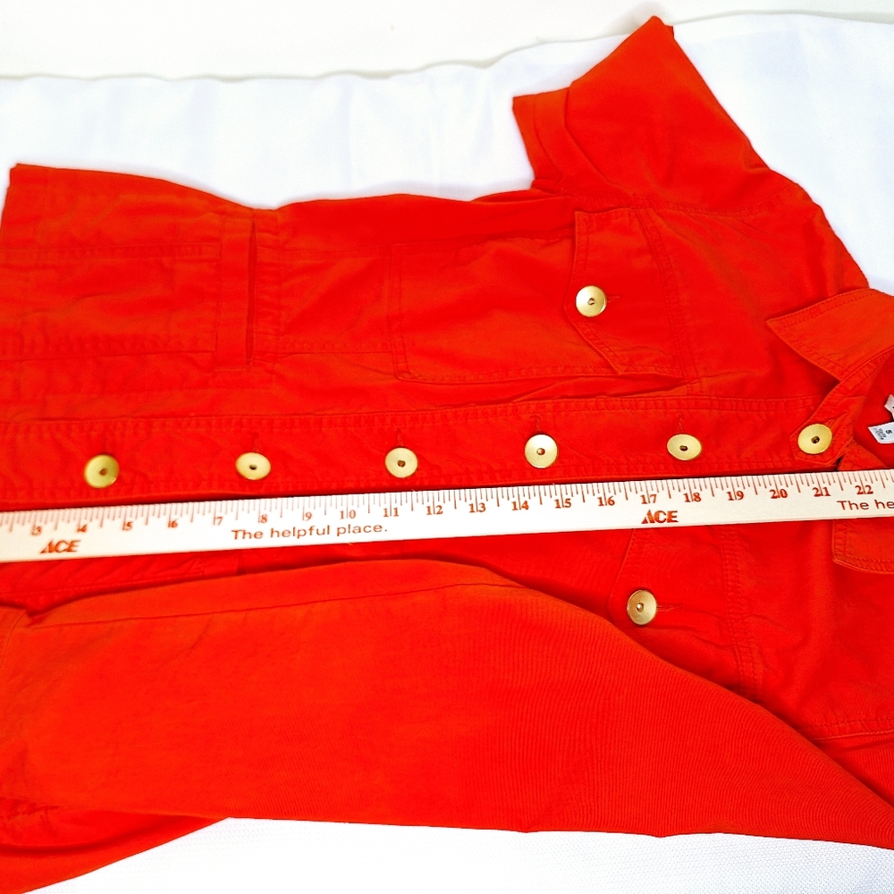 Cabi Military Core Red Button-Up Jacket. - image 4